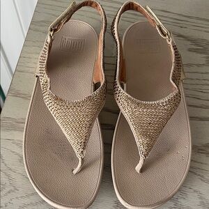 Fitflop gold crystal sandals